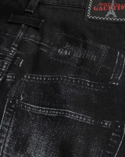 Denim Trompe L'Oeil Jeans Sort/Gra