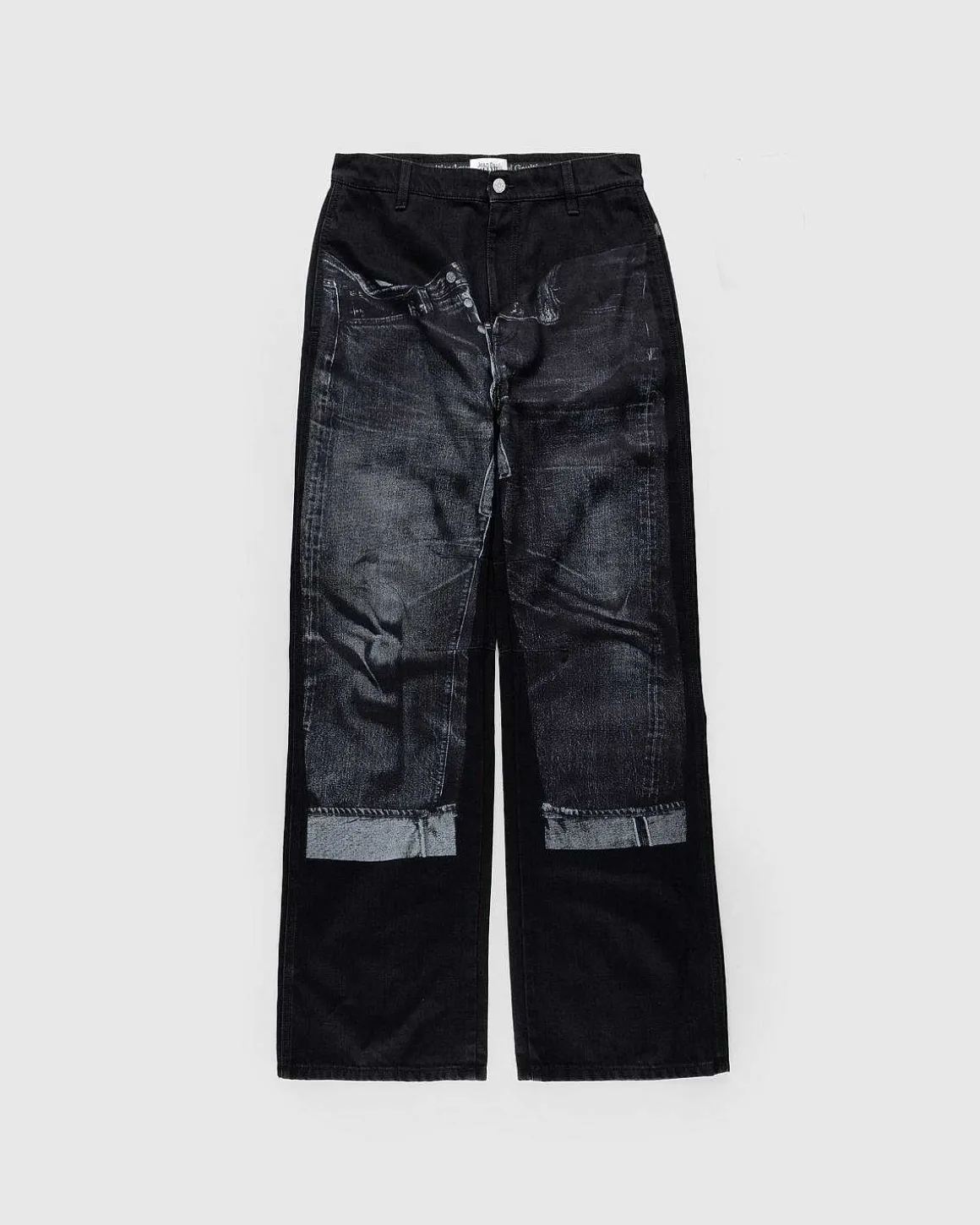Denim Trompe L'Oeil Jeans Sort/Gra