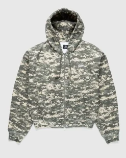 Digi Waffle Zip Haettetroje Multi/Spray Camo