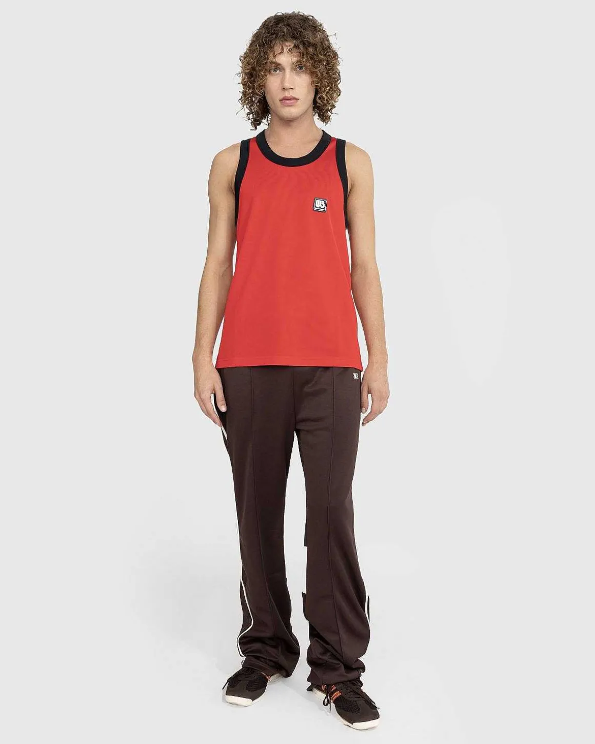 Diop Tank Top Rod/Sort