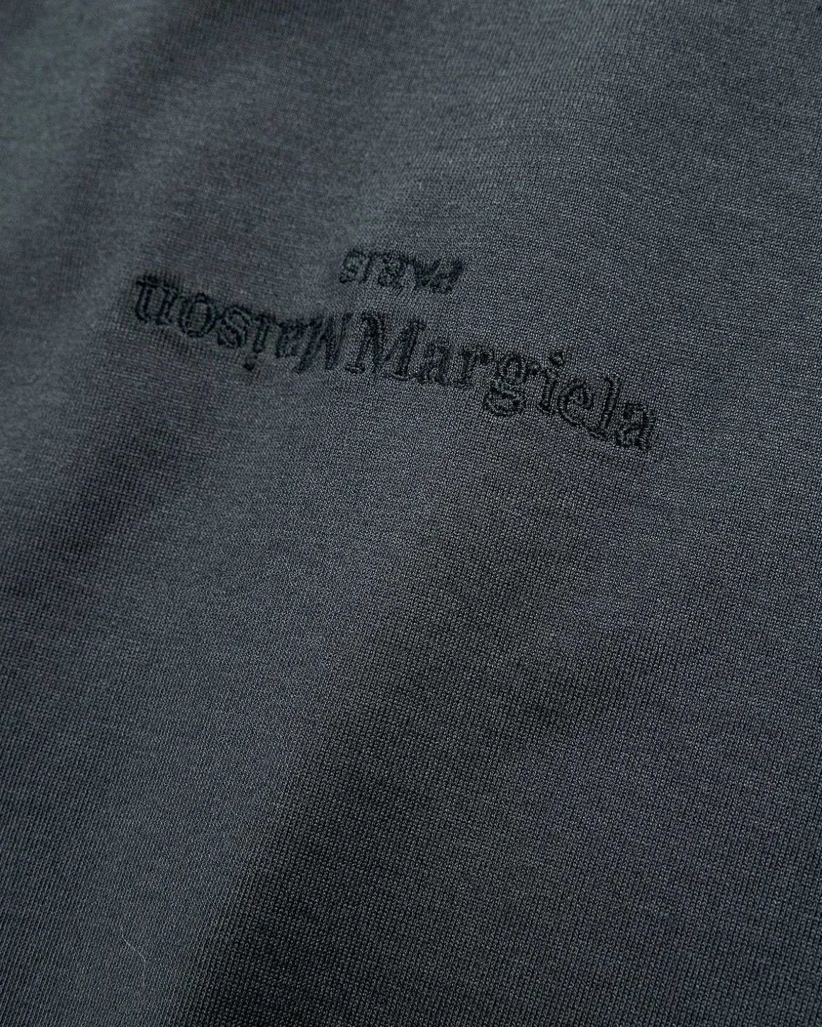 Distorted Logo T-Shirt Washed Black