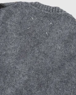 Distressed Wool Sweater Vest Multi