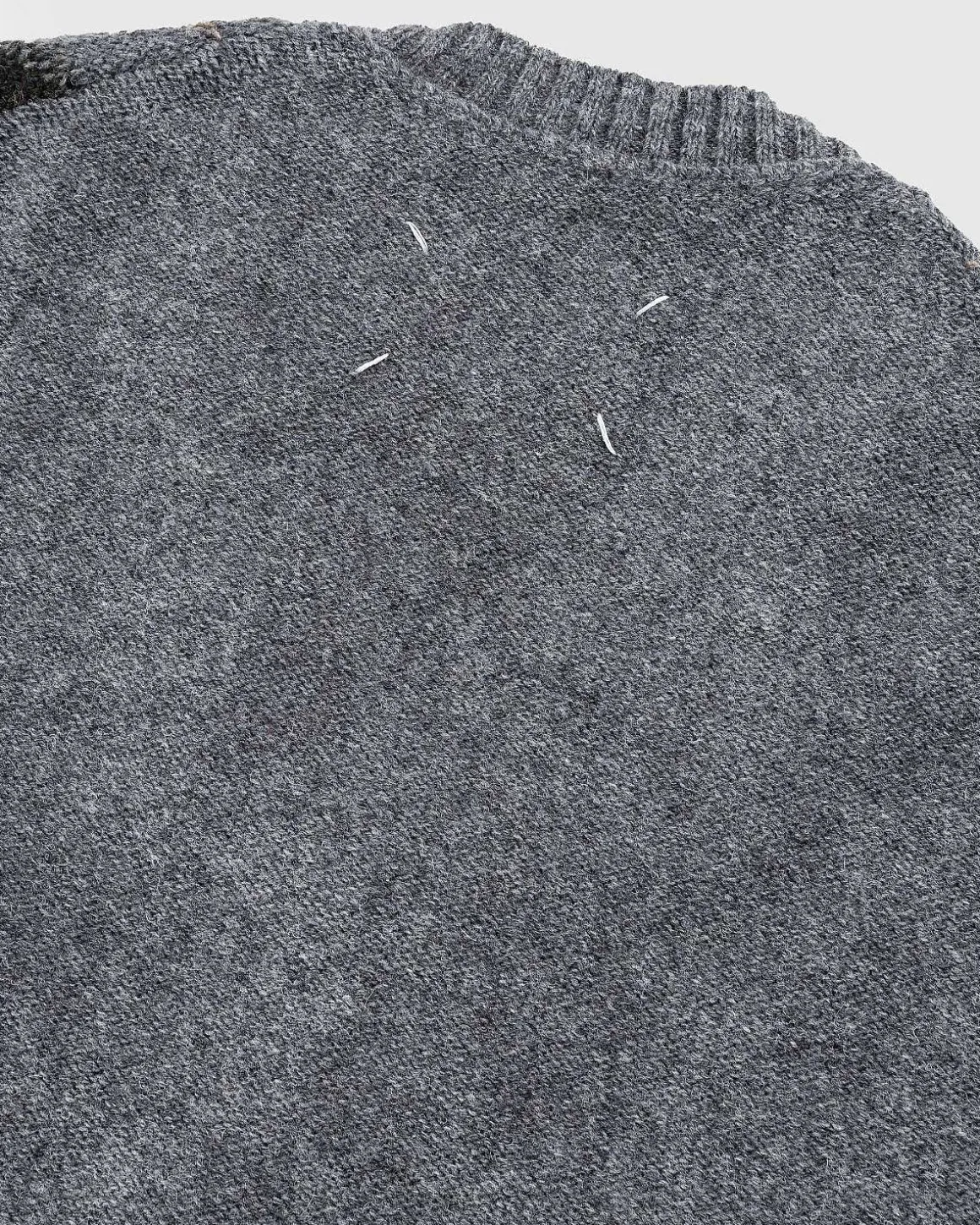 Distressed Wool Sweater Vest Multi