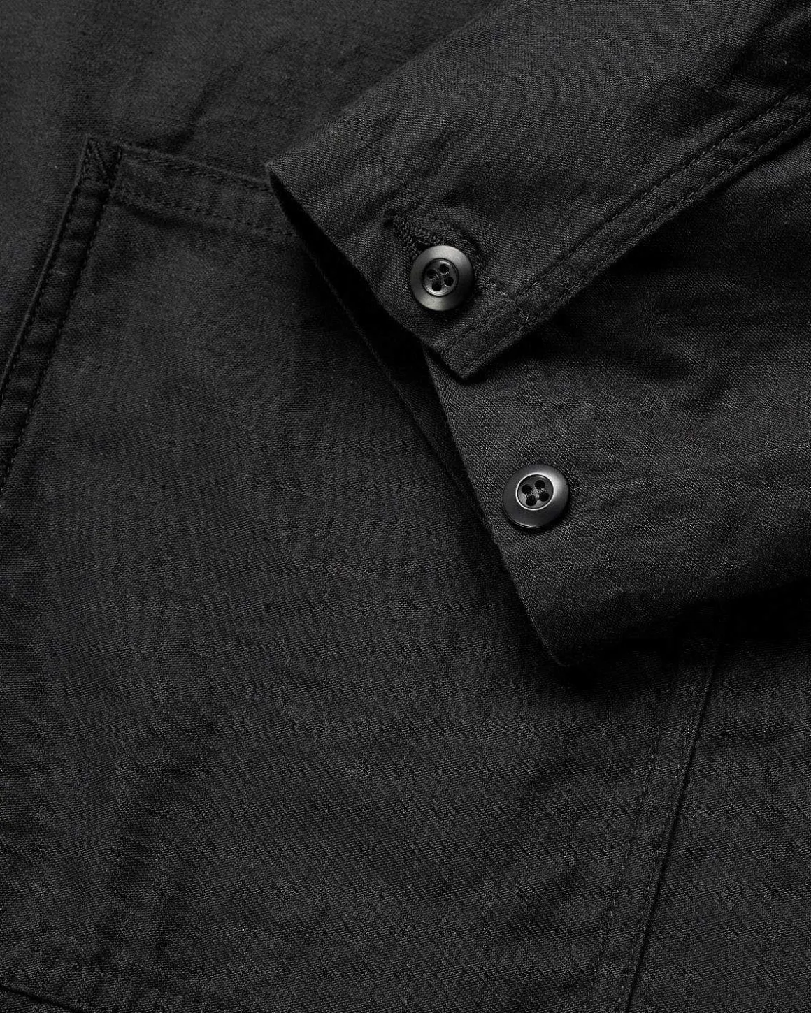 Dn Coverall Ryg Sateen Sort
