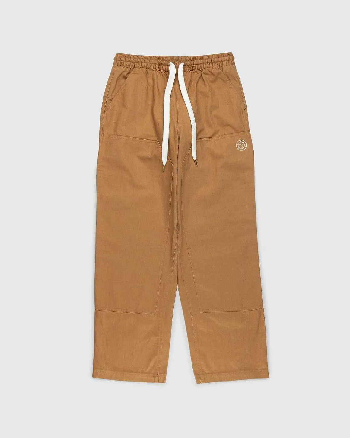 Dobbelt Knaebukser Desert Tan