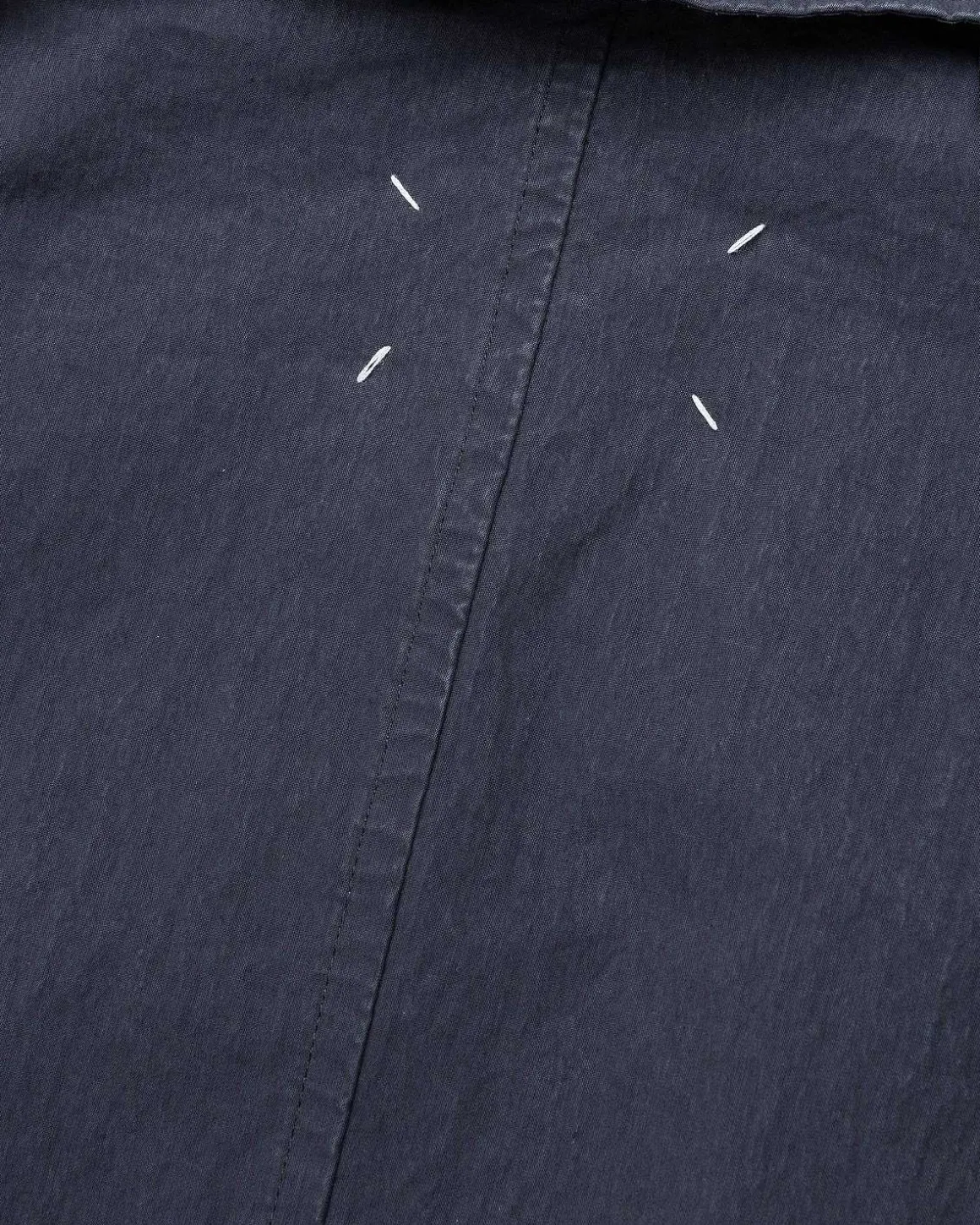 Dobbeltradet Trenchcoat Sort/Vasket