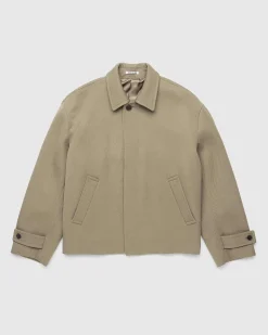 Double Cloth Hard Twist Carsey Blouson Khaki