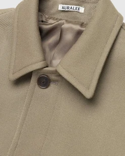 Double Cloth Hard Twist Carsey Blouson Khaki