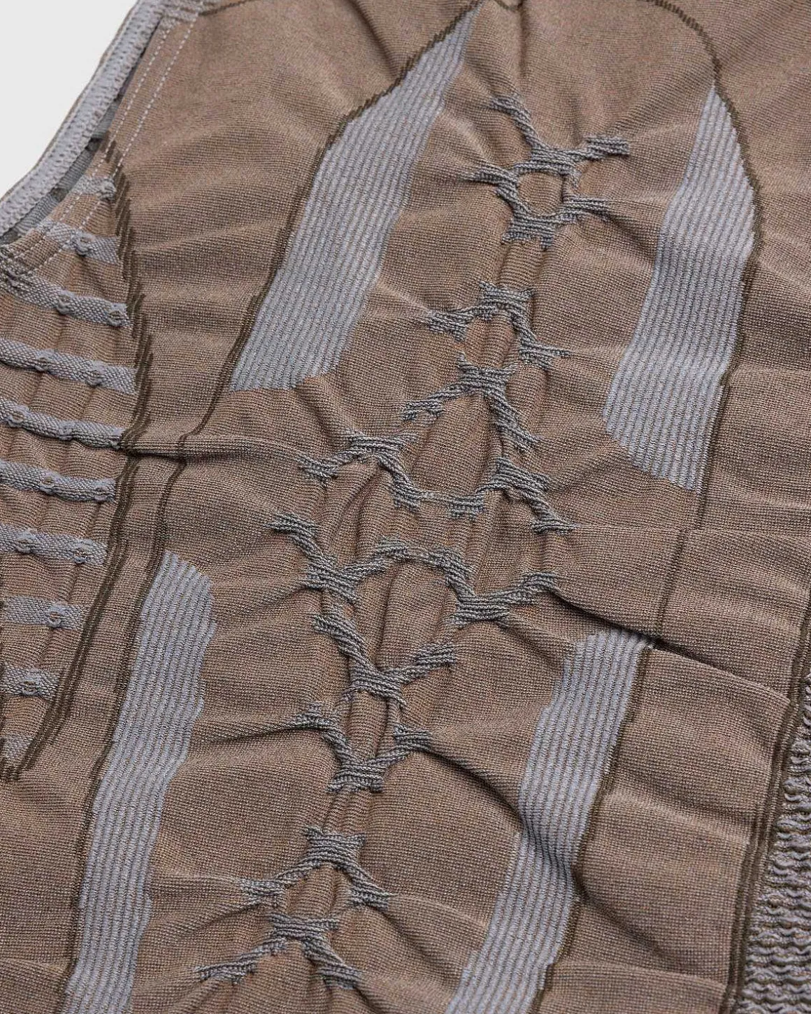 3D Strik Top Brun/Gra