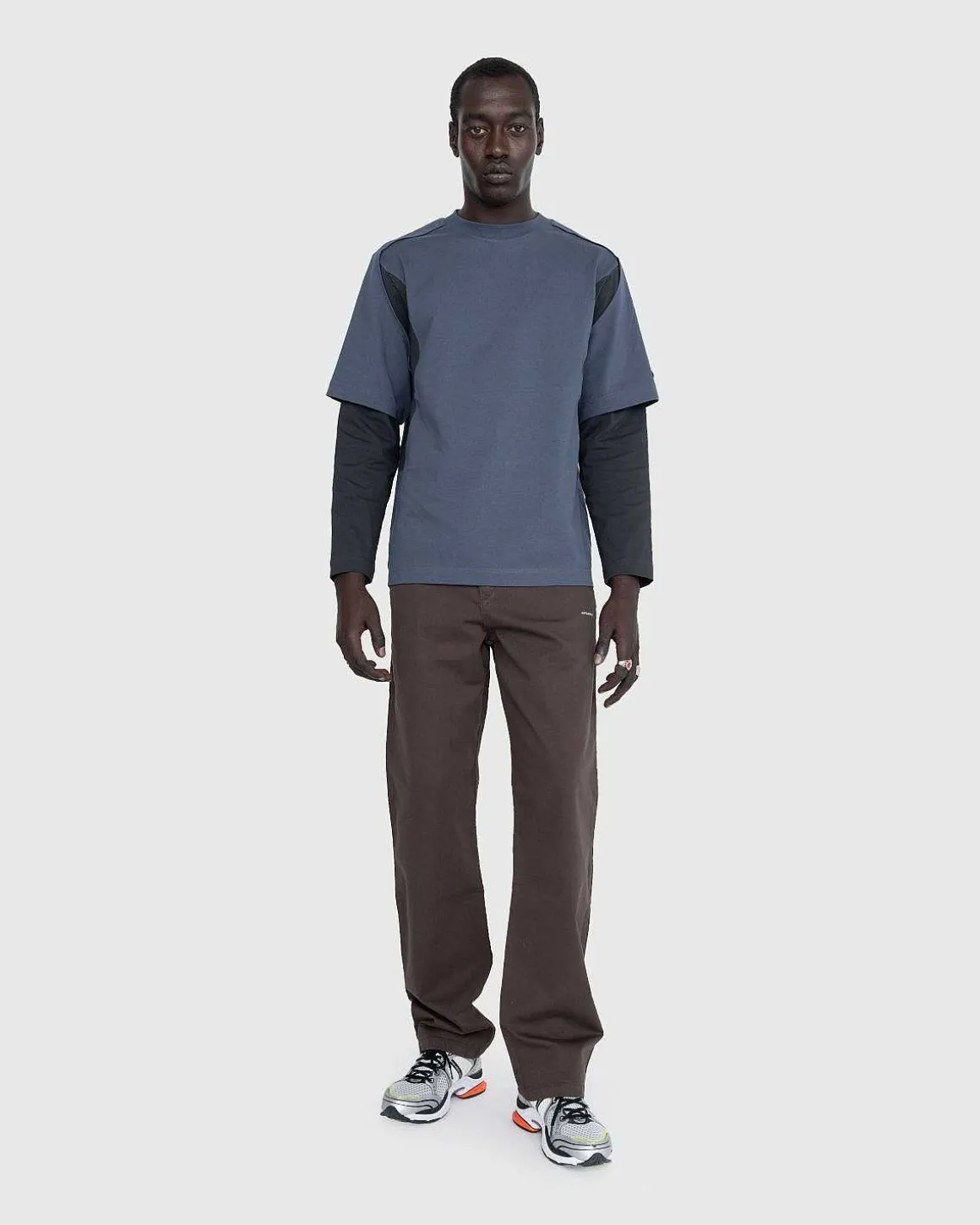 Dual Sleeve T-Shirt Muted Blue