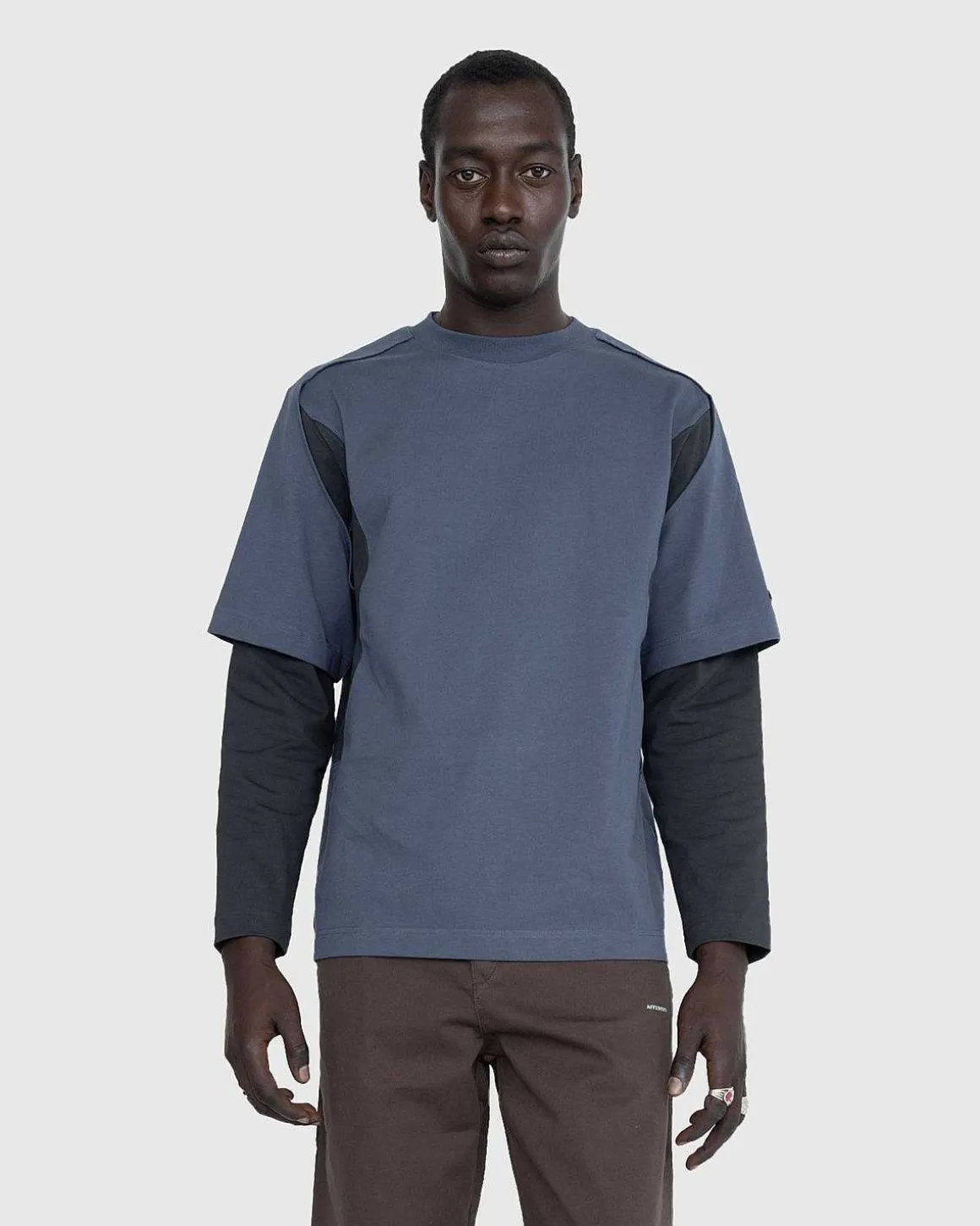 Dual Sleeve T-Shirt Muted Blue