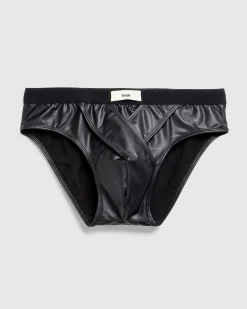 Eldar Gloss Coated Jersey Briefs Sort