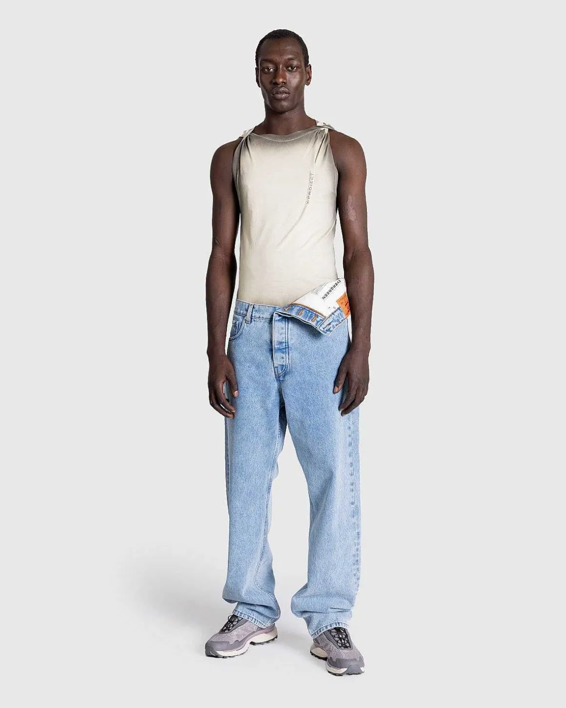 Evergreen Asymmetrisk Talje Jeans Evergreen Ice Blue