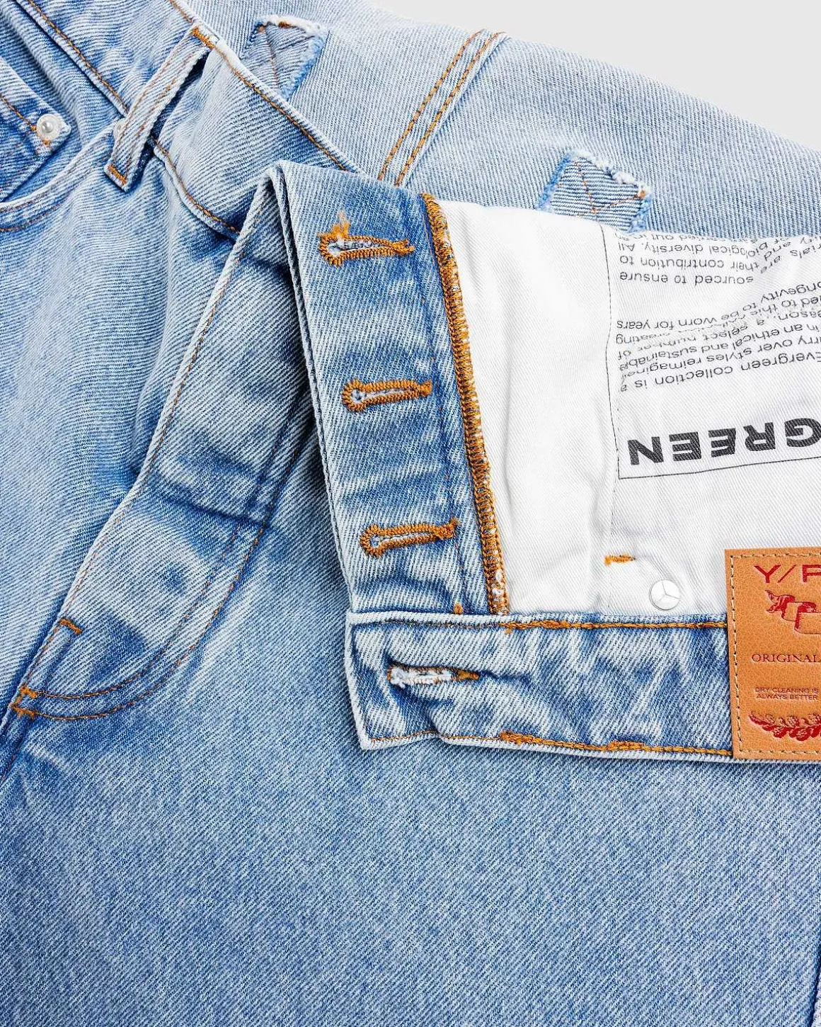 Evergreen Asymmetrisk Talje Jeans Evergreen Ice Blue