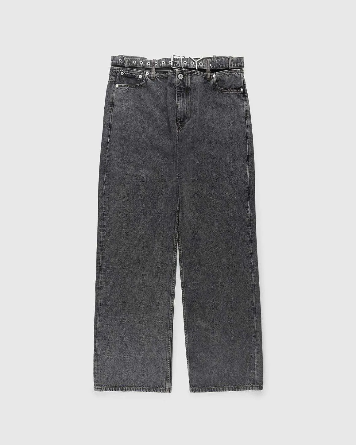 Evergreen Y Belt Jeans Vintage Sort