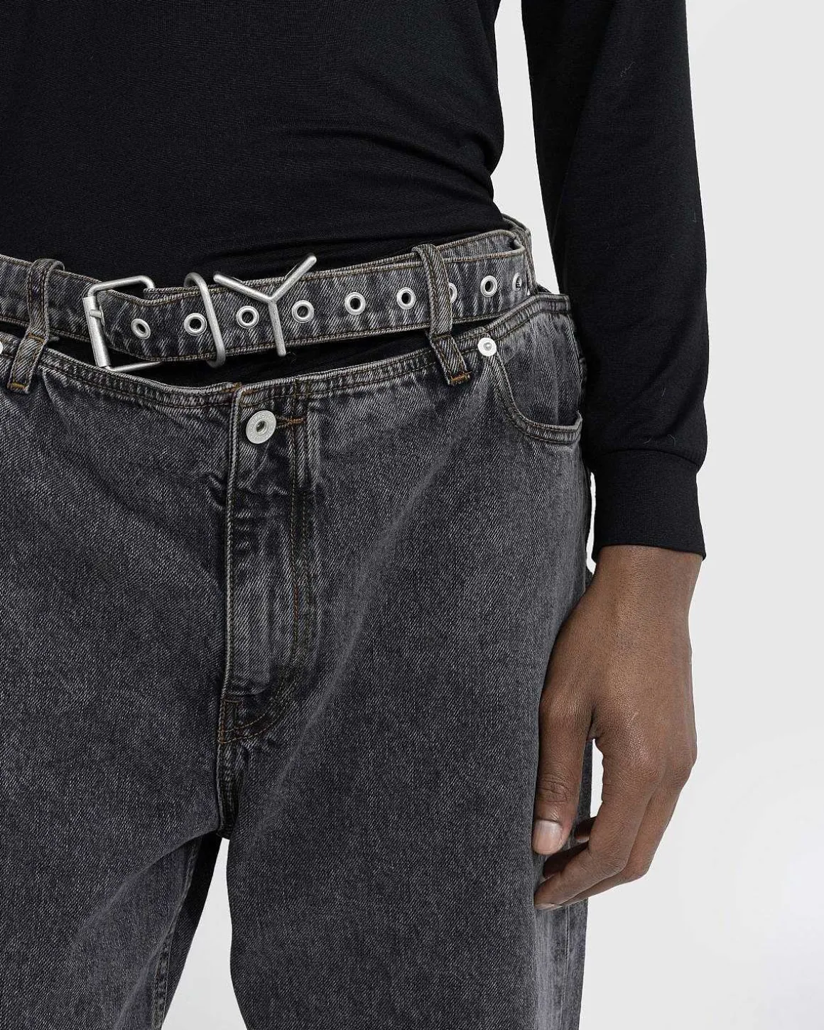 Evergreen Y Belt Jeans Vintage Sort