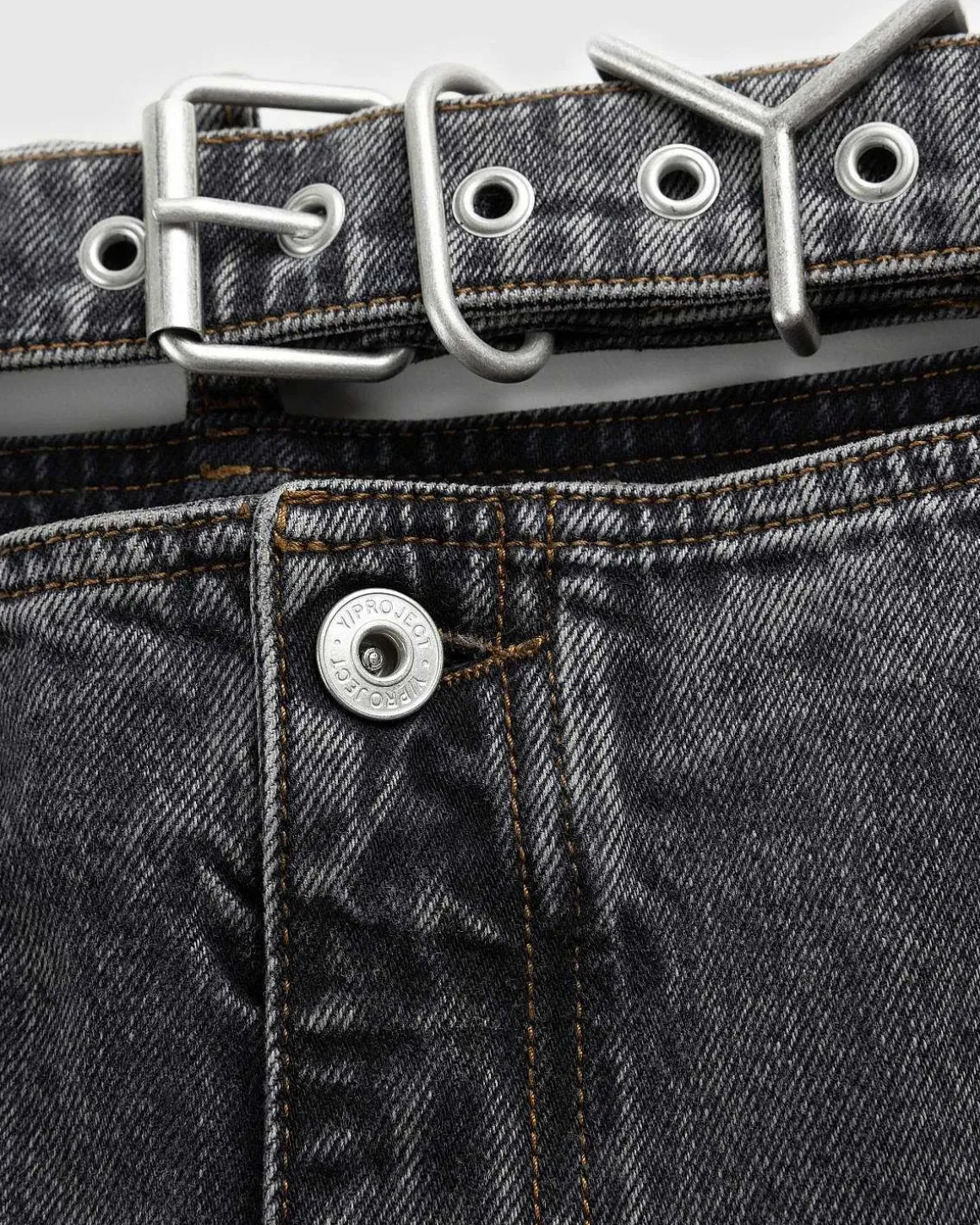 Evergreen Y Belt Jeans Vintage Sort