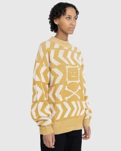 Face Crossbones And Arrow Crewneck Sweater Gul