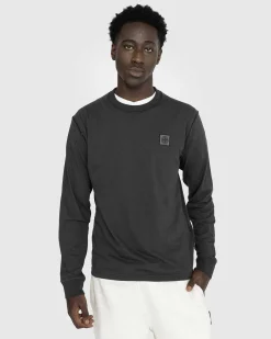 Fissato Langaermet T-Shirt Charcoal