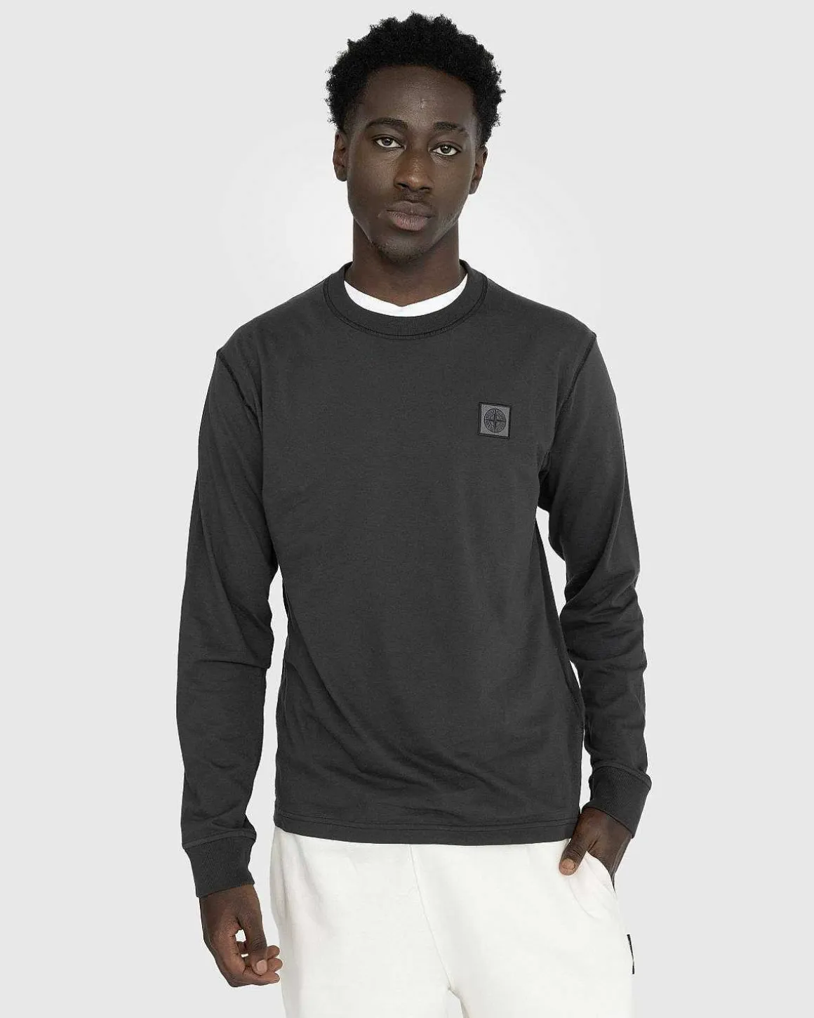 Fissato Langaermet T-Shirt Charcoal