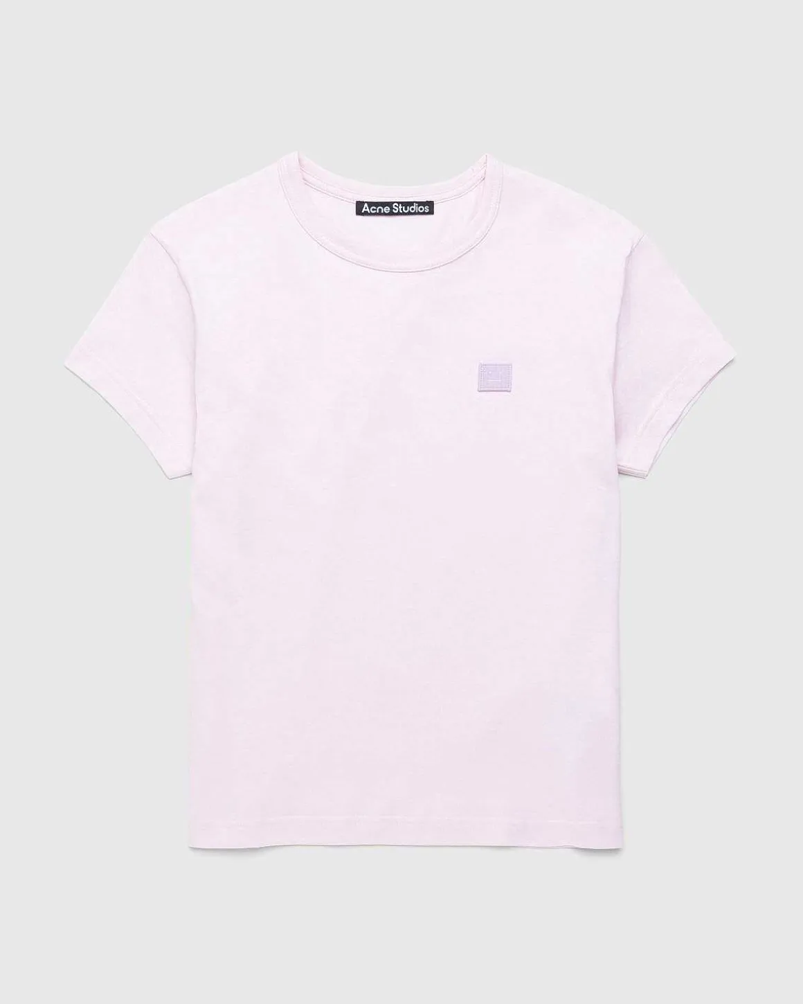 Fitted Crewneck T-Shirt Lys Pink
