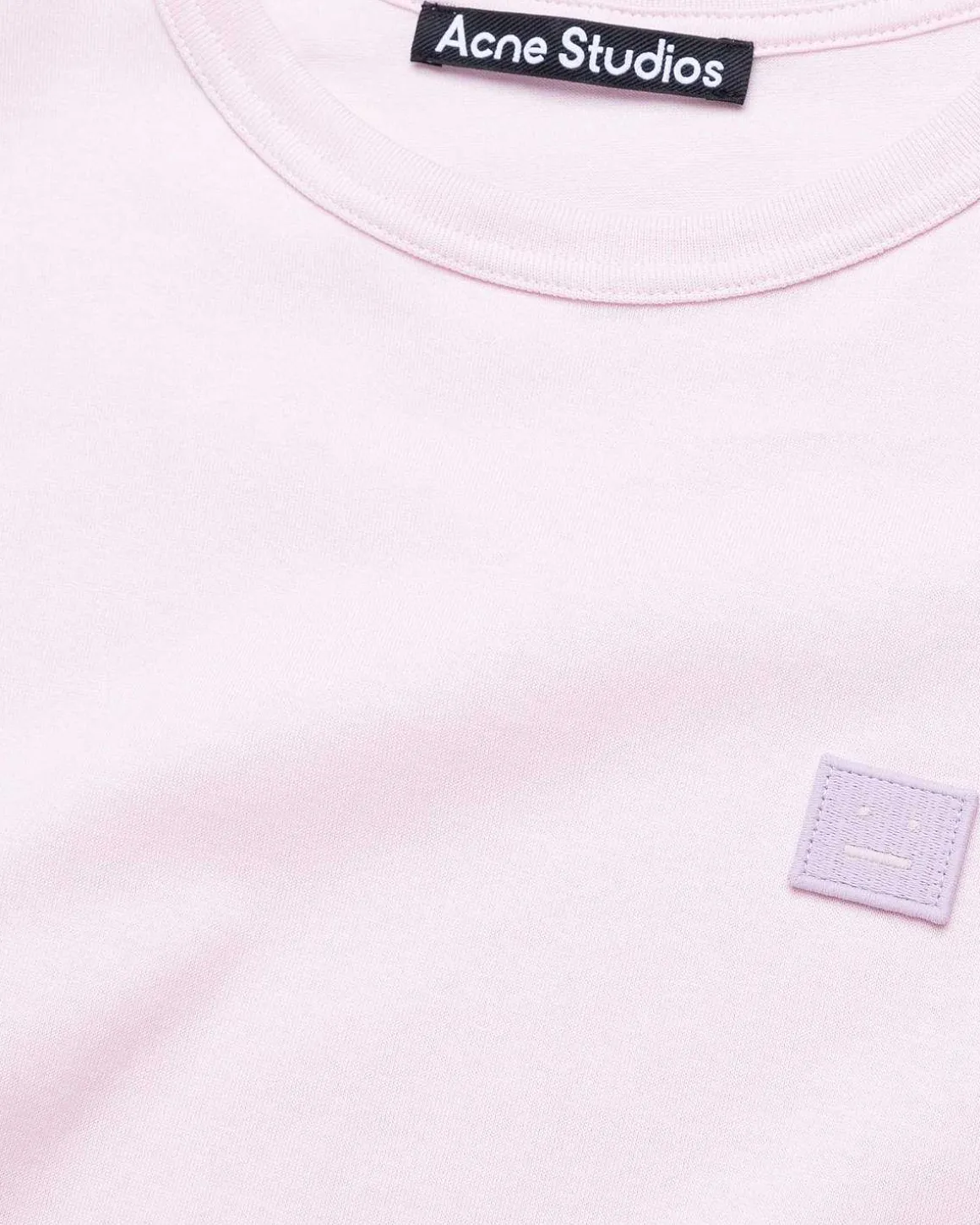 Fitted Crewneck T-Shirt Lys Pink