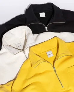 Fleece Quarter Zip Off-White
