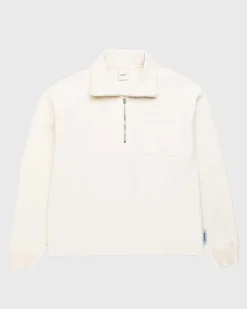 Fleece Quarter Zip Off-White