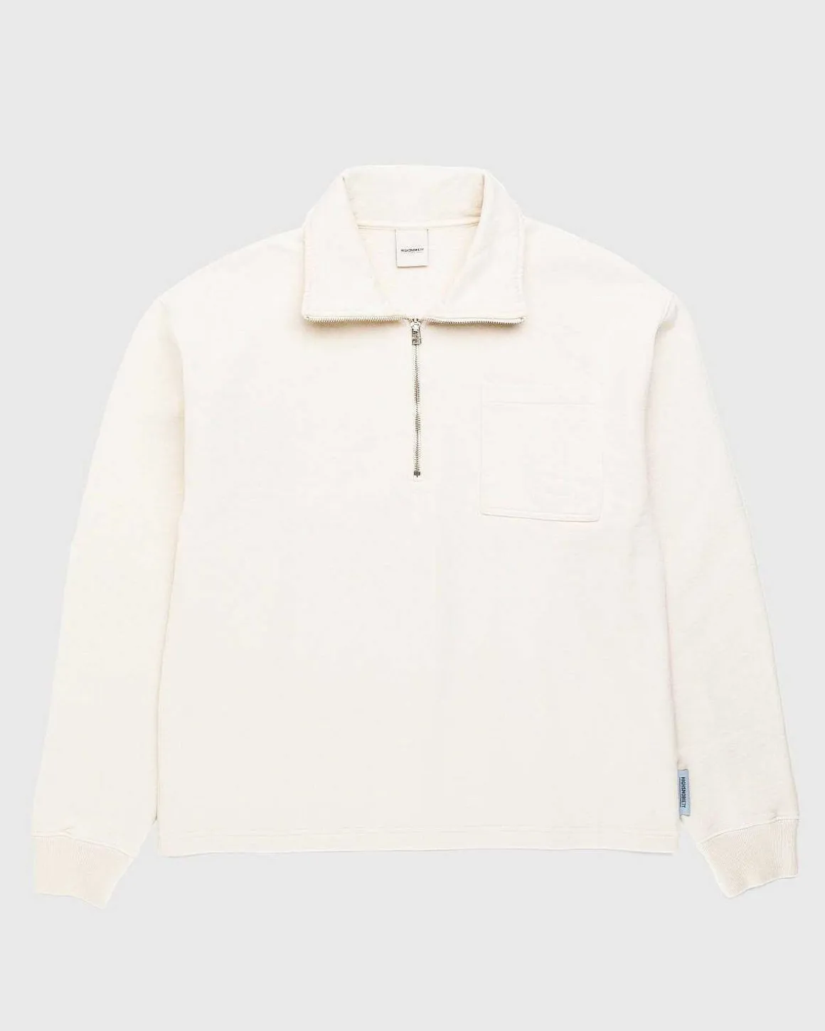 Fleece Quarter Zip Off-White