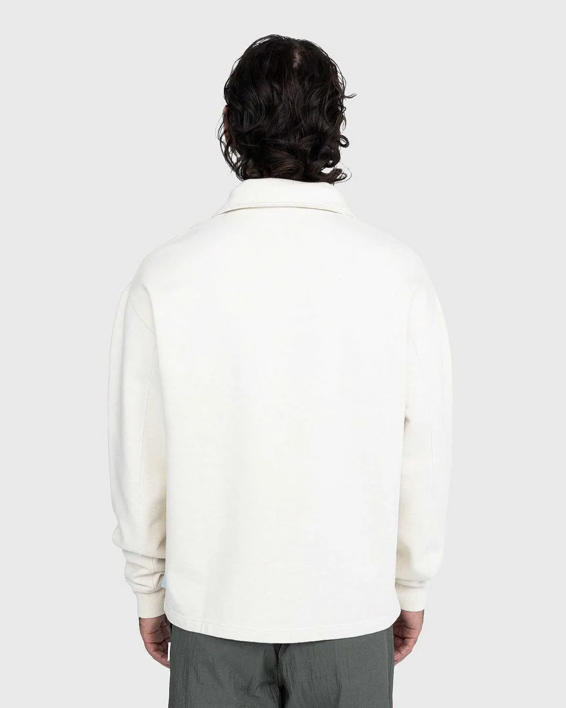 Fleece Quarter Zip Off-White