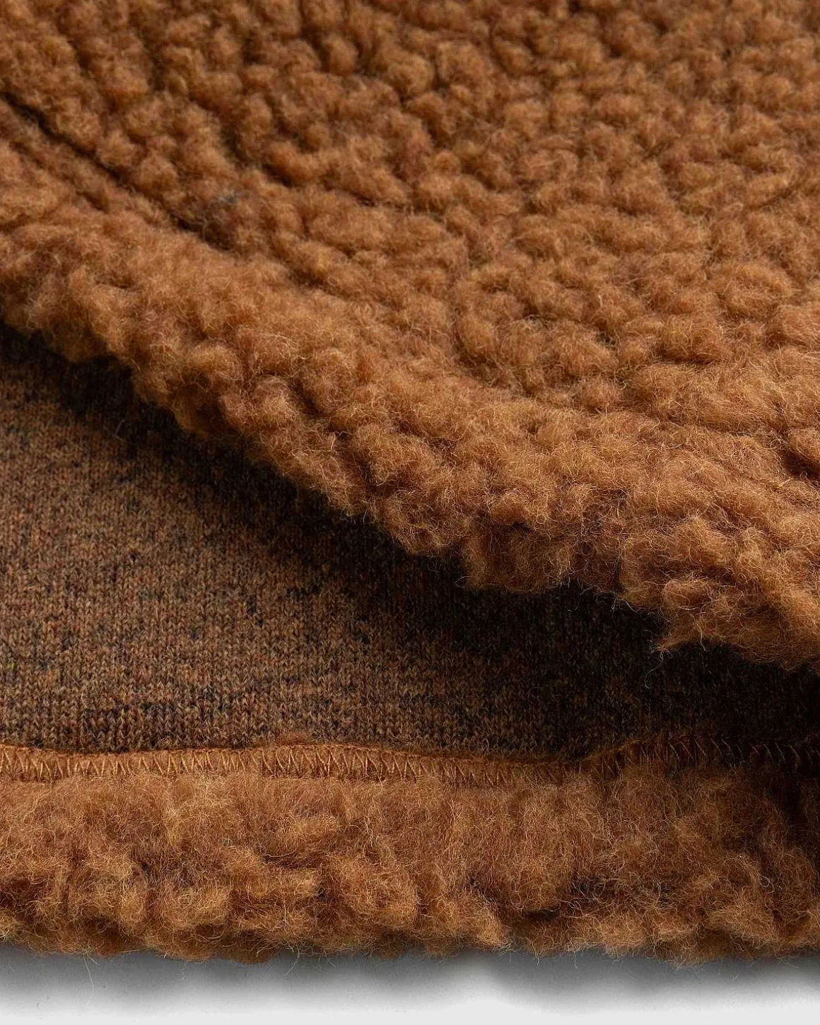 Fleece Tie-Up Pullover Karamel