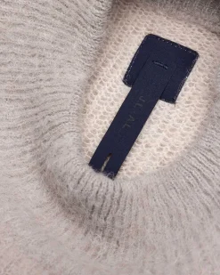 Flydende Alpaca Vest Lysegra