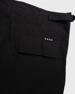 Forstaerket Nylon Cargo Buks Sort