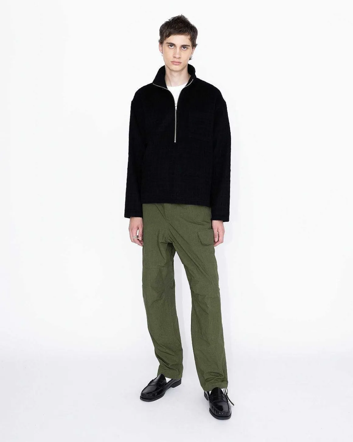 Forstaerket Nylon Cargo Buks Khaki