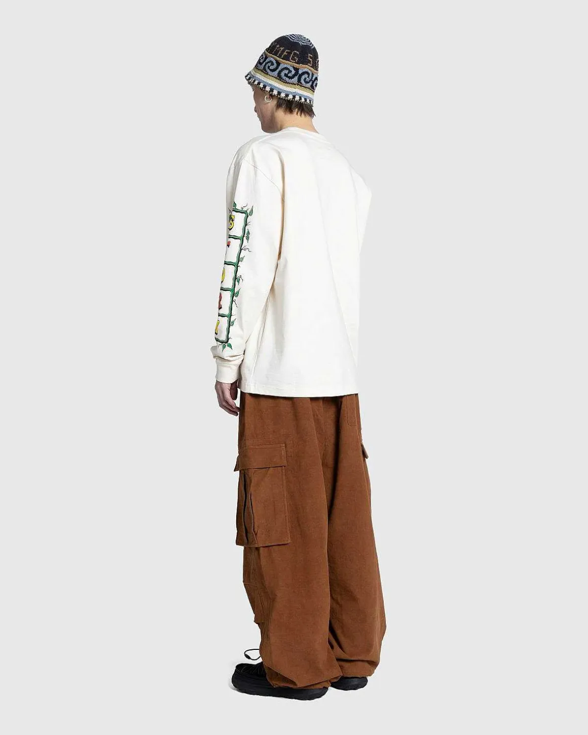 Fredsbukser Bark Brown Slub