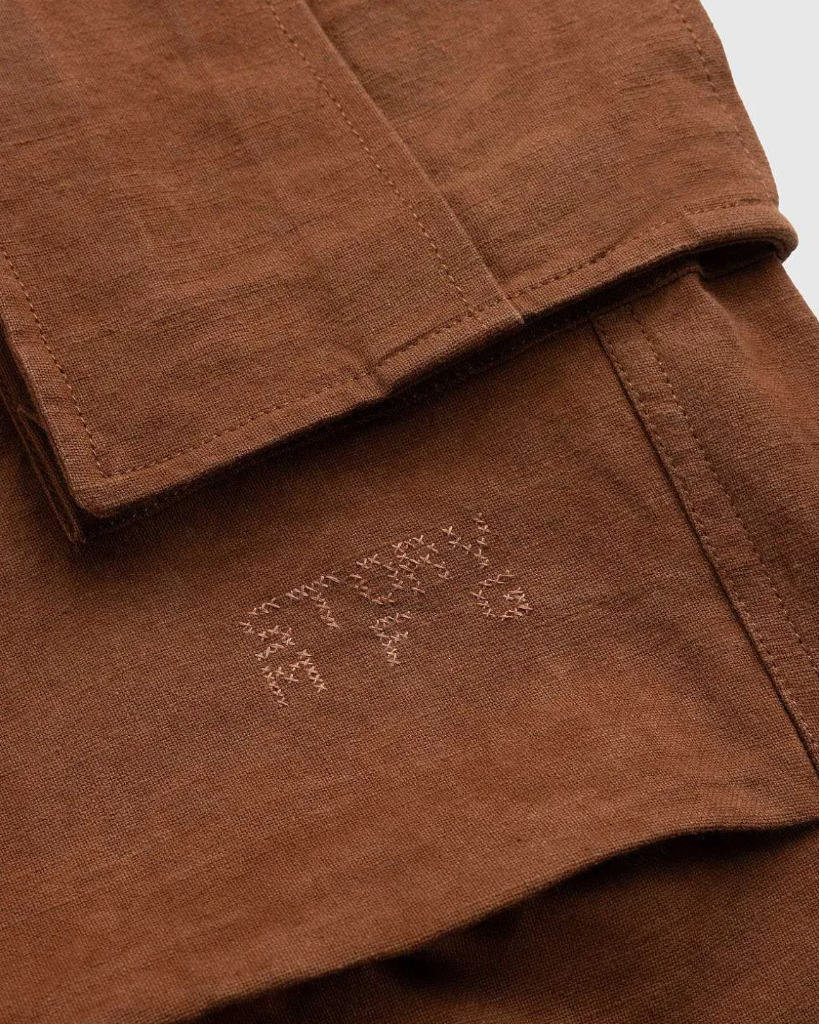 Fredsbukser Bark Brown Slub