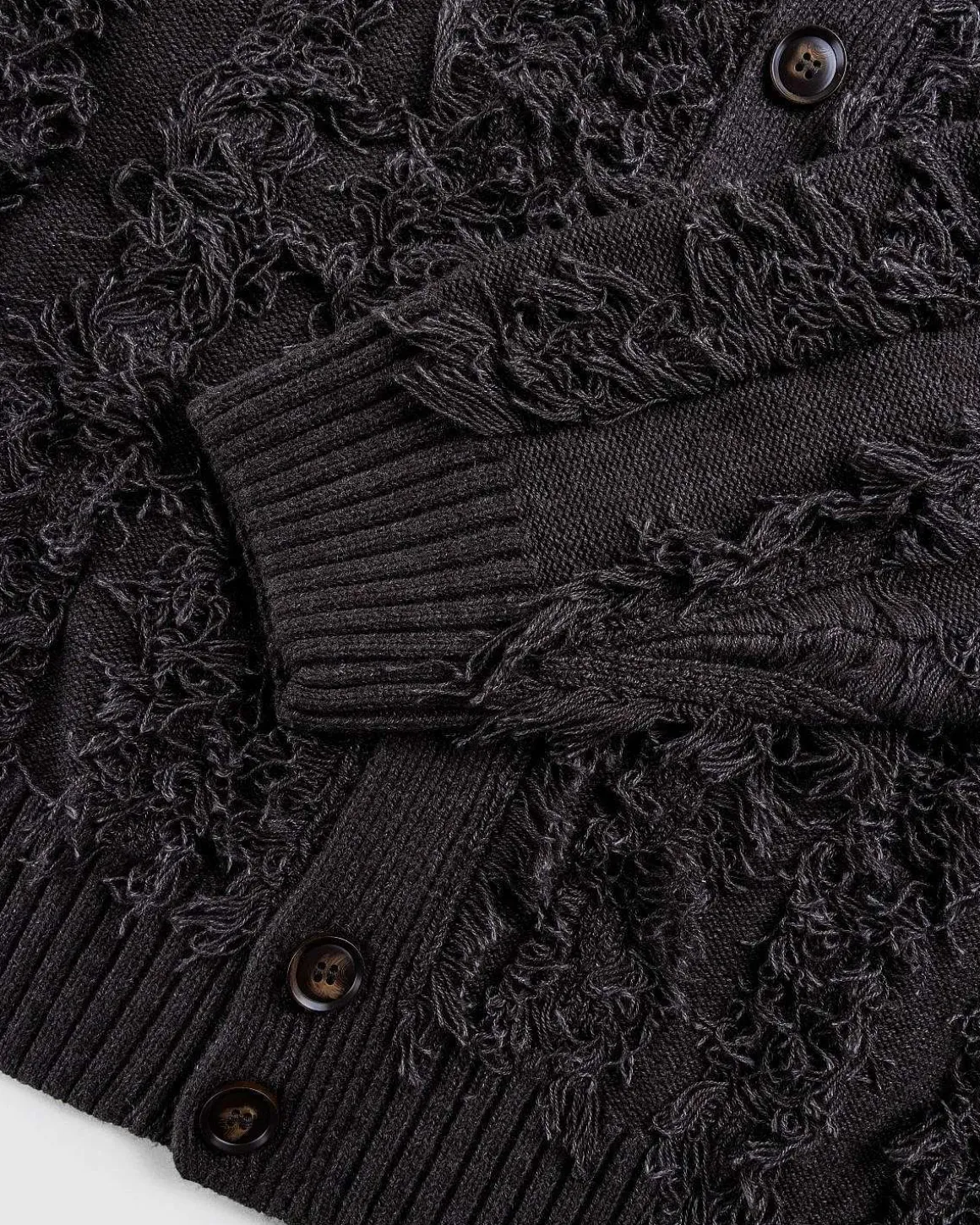 Frynset Strikket Cardigan Manelos Nat
