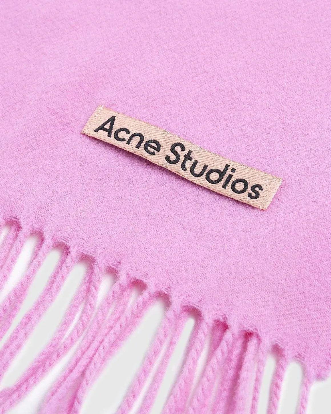 Frynse Uld Torklaede Bubble Pink