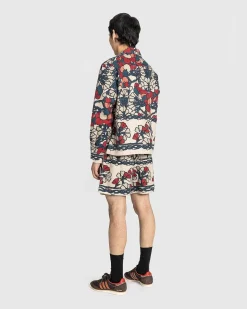 Garden Lattice Shorts Ecru/Multi