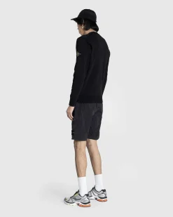 Garment-Dyed Crewneck Sweatshirt Sort