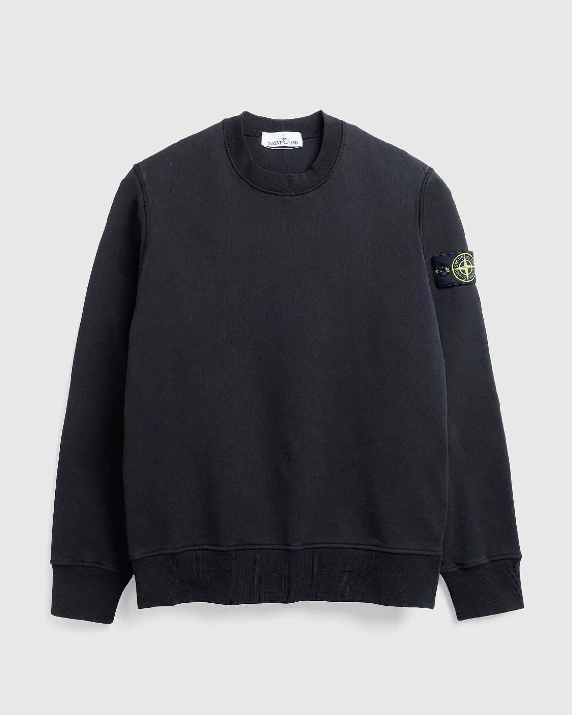Garment-Dyed Crewneck Sweatshirt Sort