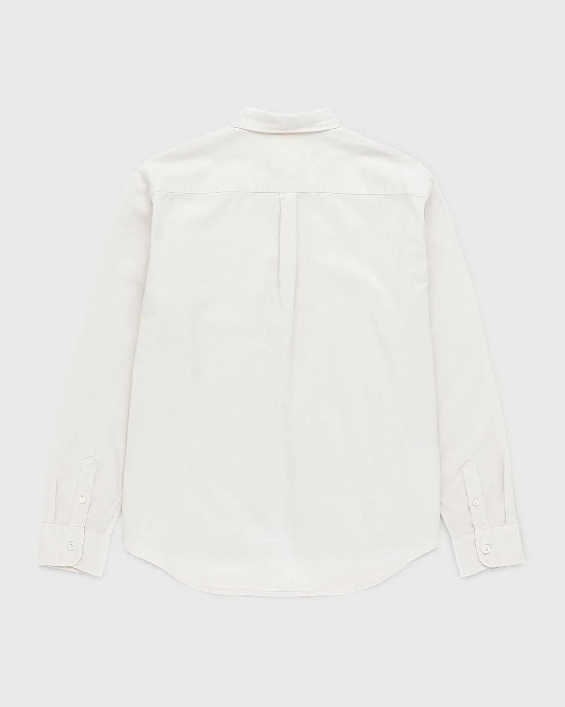 Garment-Dyed Peach Langaermet Skjorte Gra