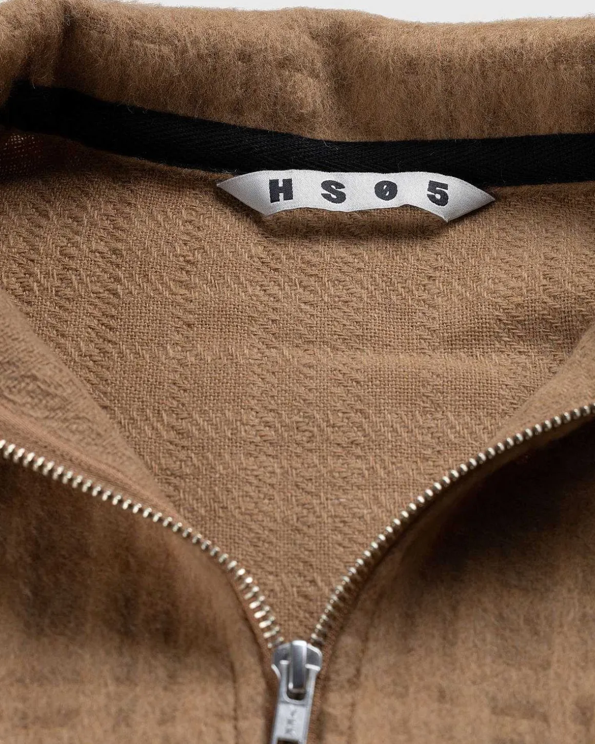 Genanvendt Half-Zip Uld Fleece Brun