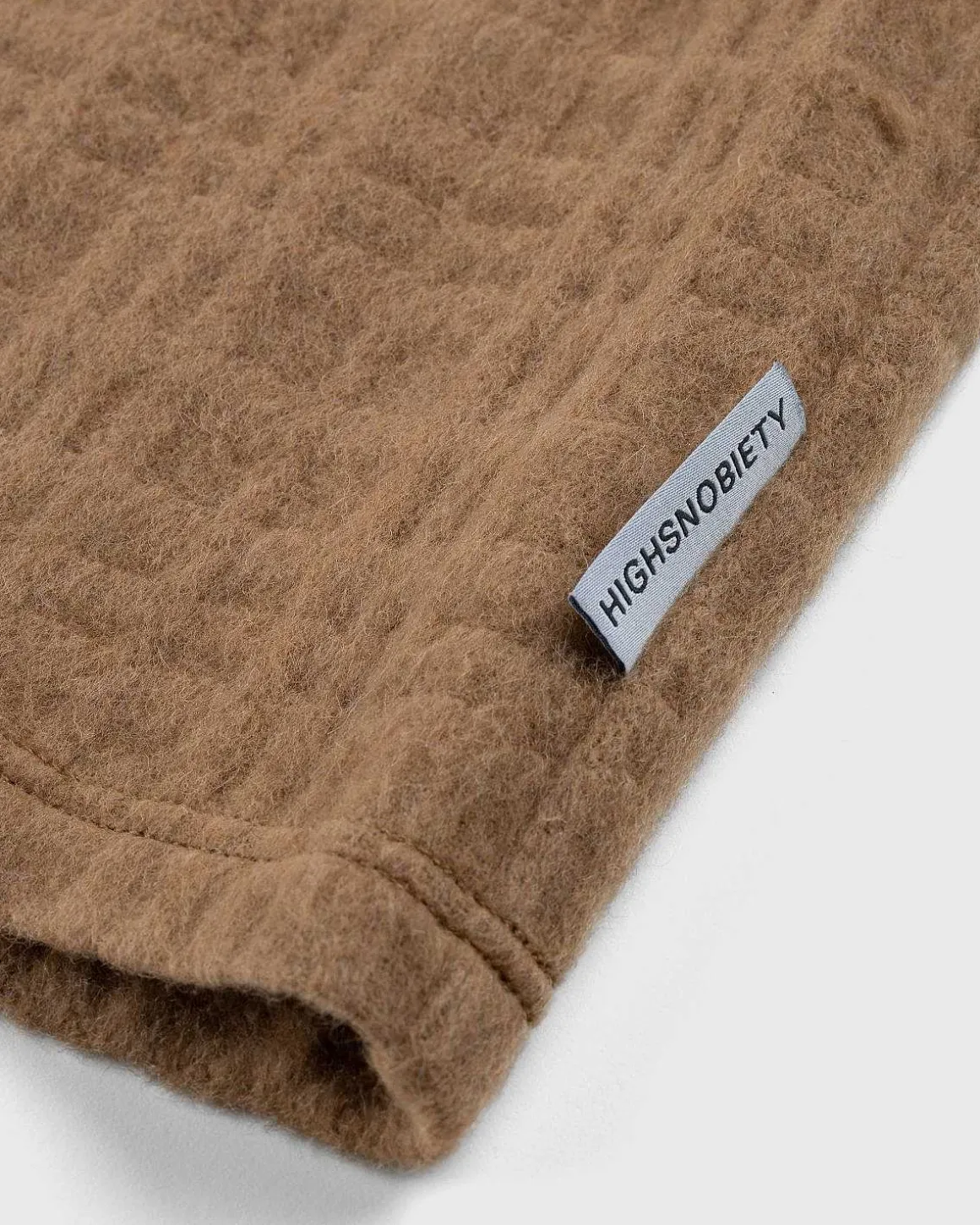 Genanvendt Half-Zip Uld Fleece Brun
