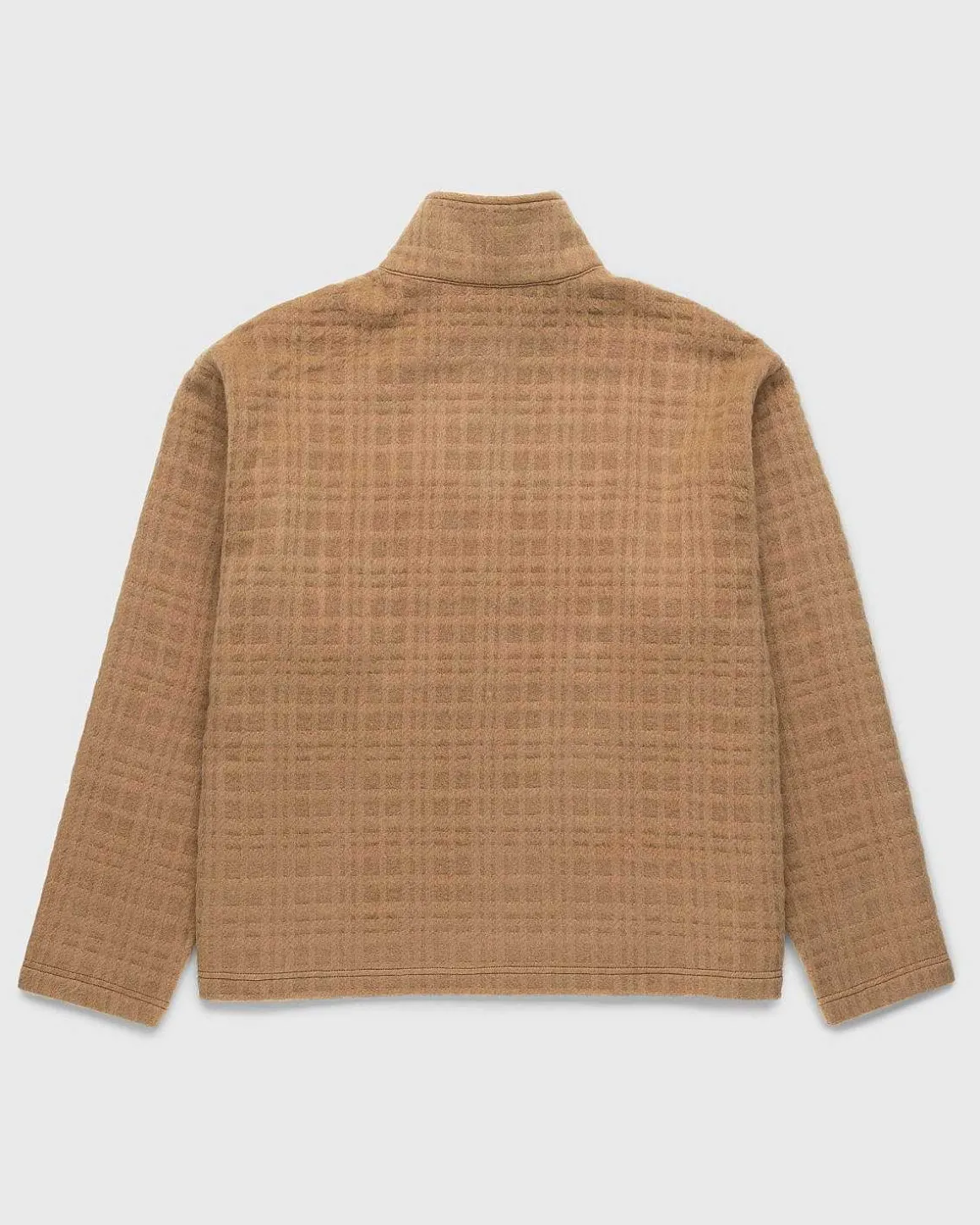 Genanvendt Half-Zip Uld Fleece Brun