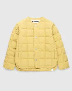 Genanvendt Polyester Dunjakke Olivenguld