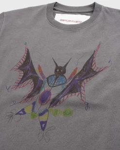 Genbrugt Bomuld Bat Tee Sort