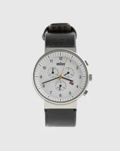 Gents Bn0035 Classic Chronograph Watch Sort Laederrem
