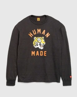 Grafisk L/S T-Shirt Sort