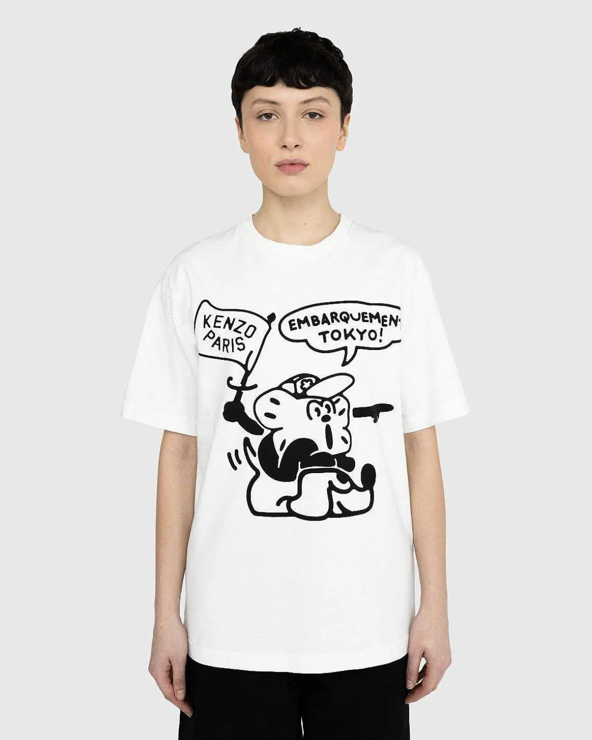 Grafisk T-Shirt Hvid